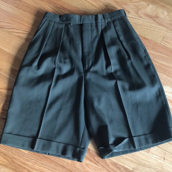 American Vintage Pants - Vintage Camp Military High Waist Bermuda Shorts